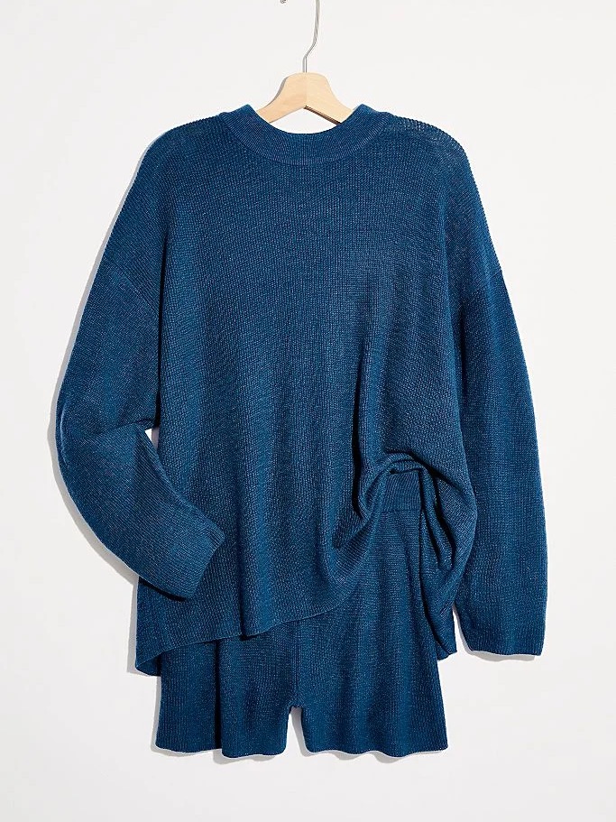 Nwt Free People Malibu Solid Surf Set Size Xs Color Blue